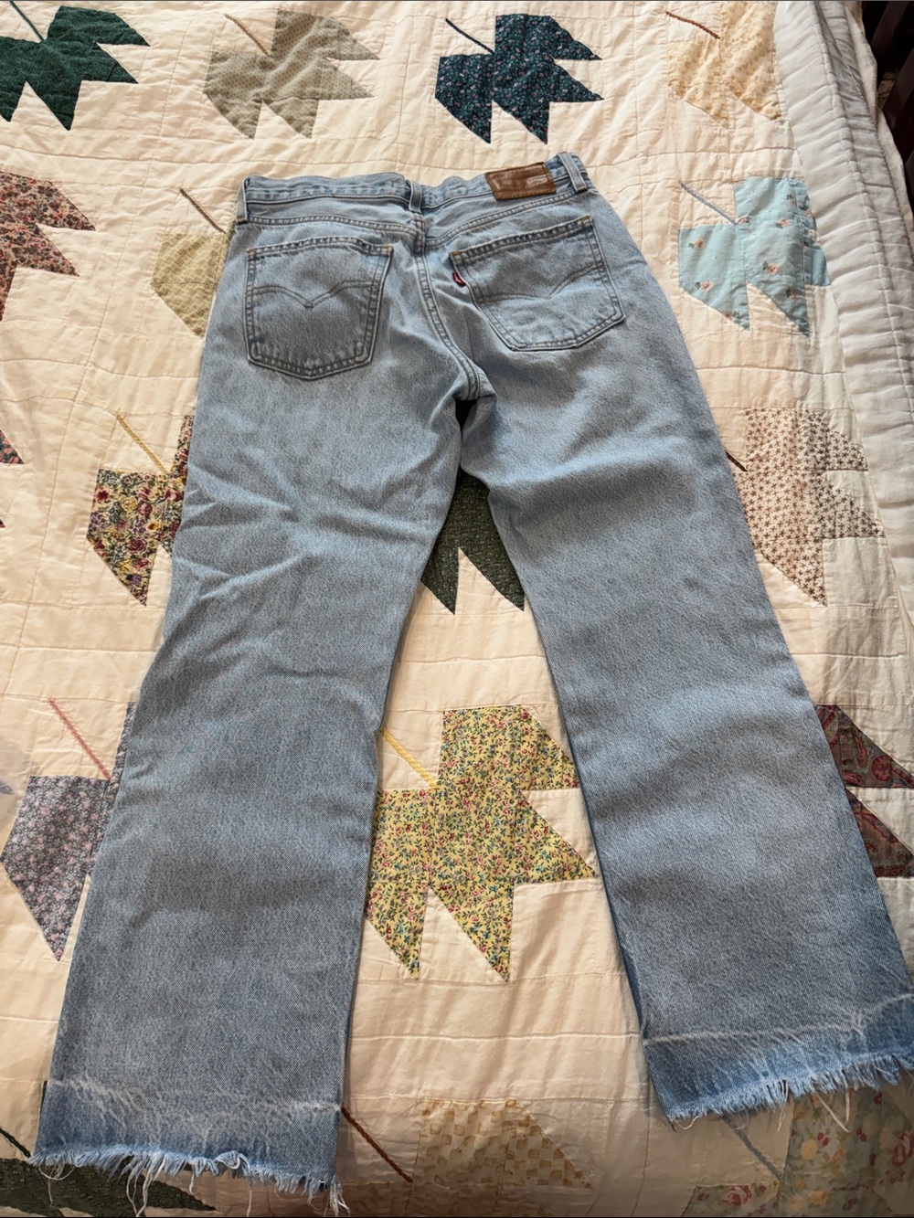 Levis Levi distressed Women's Middy Ankle Bootcut Jeans 28x27 - Picture 2 of 4